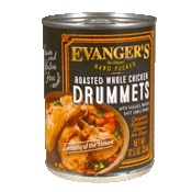 Evanger's Hand Packed: Roasted Chicken Drummets Dog Food 12 oz